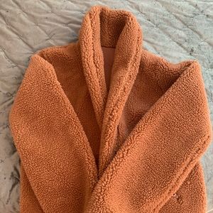 Alo Yoga burnt rose Sherpa jacket